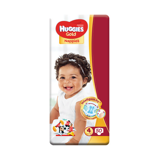 Huggies Gold Size 4 Value Pack 50 Nappies