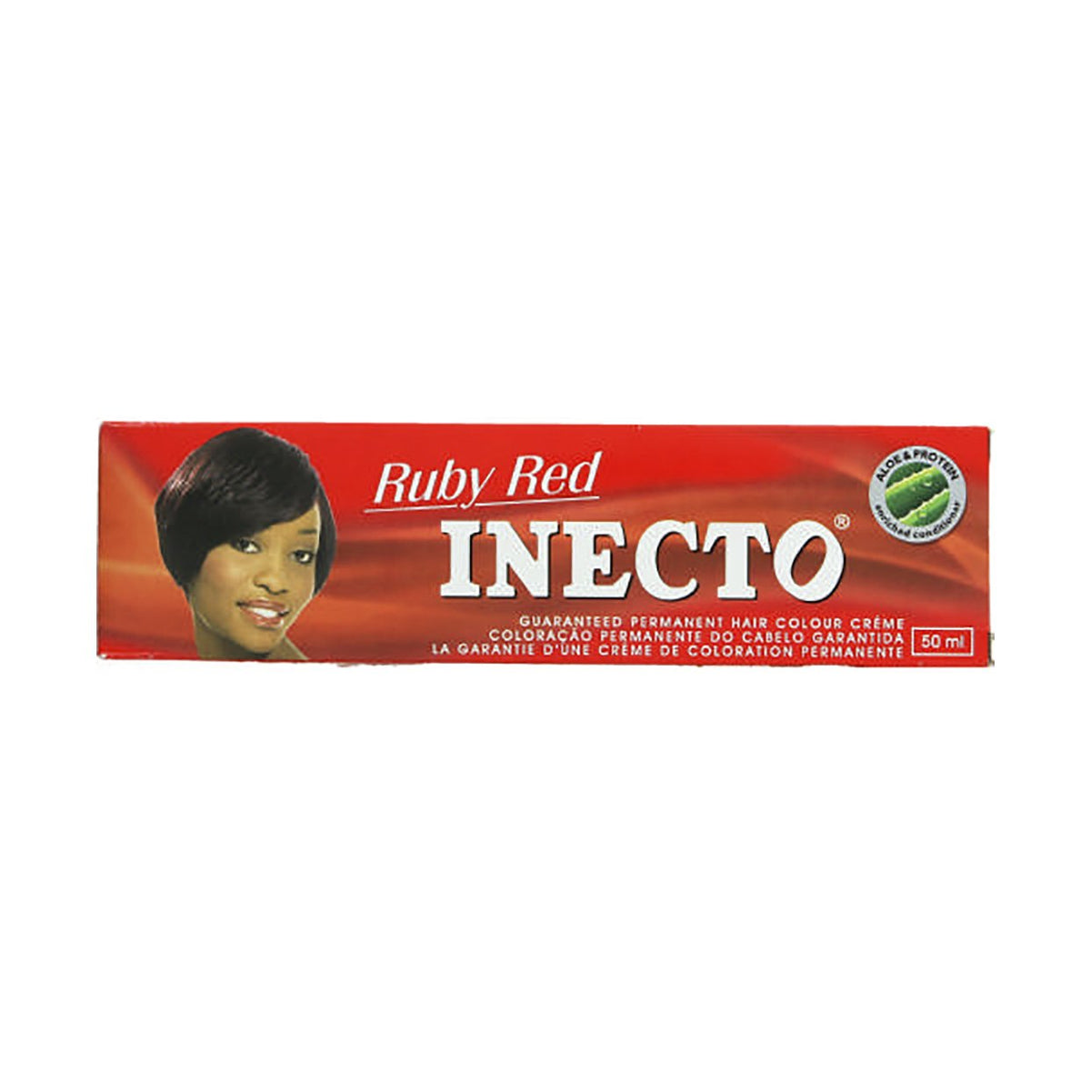 Inecto Permanent Hair Colour Creme Ruby Red 50ml Med365