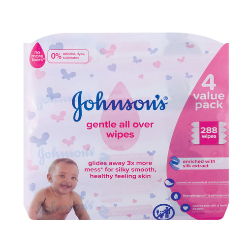 Johnson's Baby Wipes Gentle All Over 288 Wipes