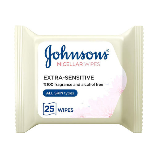 Johnson's Daily Essentials Face Wipes Extra Sensitive 25 Wipes