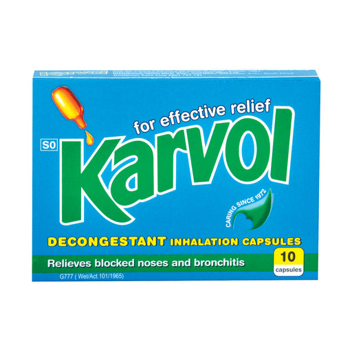 Karvol Decongestant Inhalation 10 Capsules