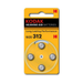 Kodak Hearing Aid Batteries Size 312