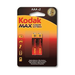 Kodak Max Alkaline Batteries AAA 2 Pack