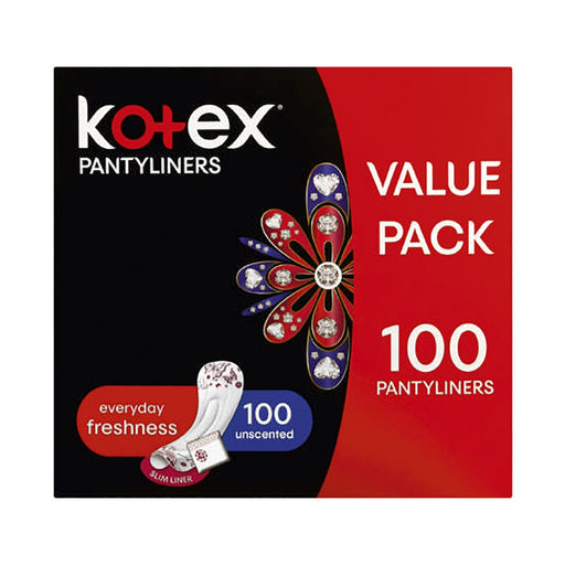 Kotex Pantyliners Unscented 100 Pantyliners