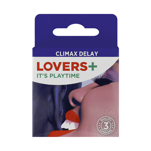 LOVERS+ Condoms Extra Play 3 Condoms x 24 Boxs