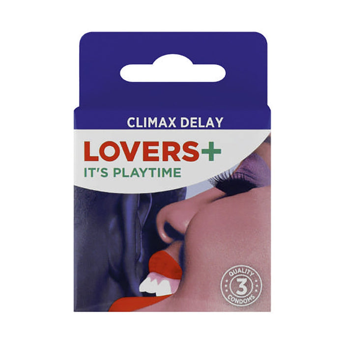 LOVERS+ Condoms Extra Play 3 Condoms x 24 Boxs