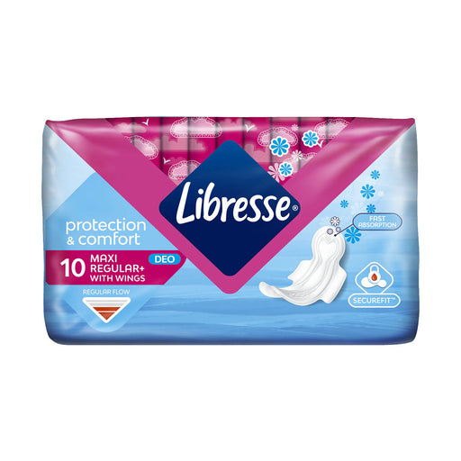 Libresse Maxi Pads Normal Cotton Feel Scented 10 Pads