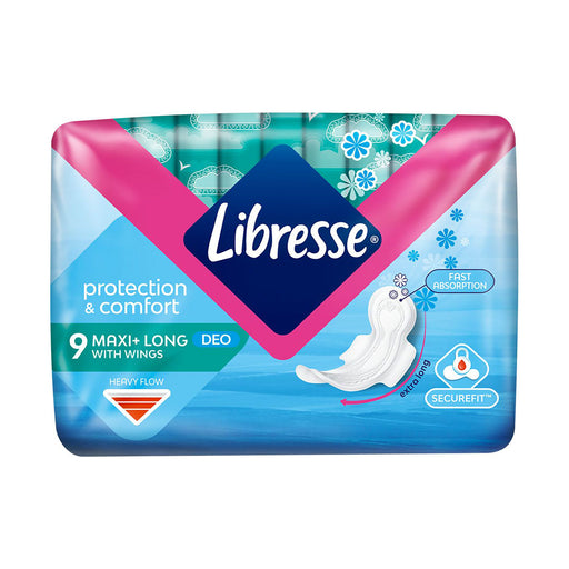Libresse Maxi Pads Super Cotton Feel Scented 9 Pads