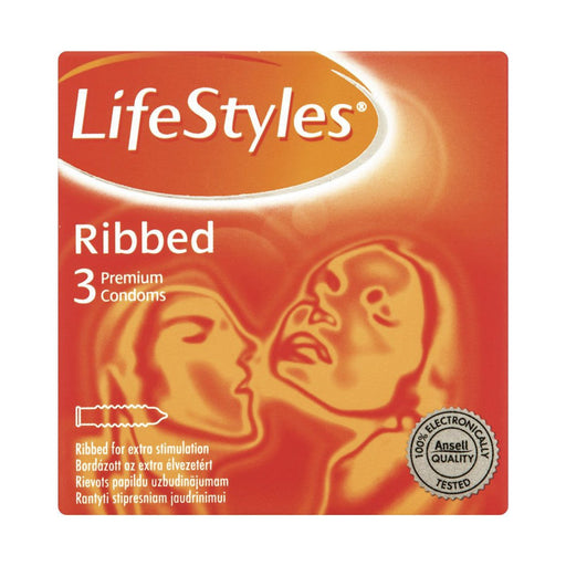 LifeStyles Premium Condoms Ribbed Fantasy 3 Condoms