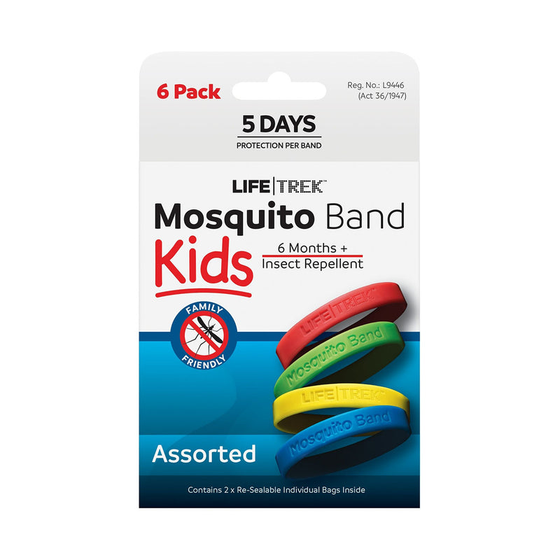 LifeTrek Mosquito Band Kids Plain 6 Pack