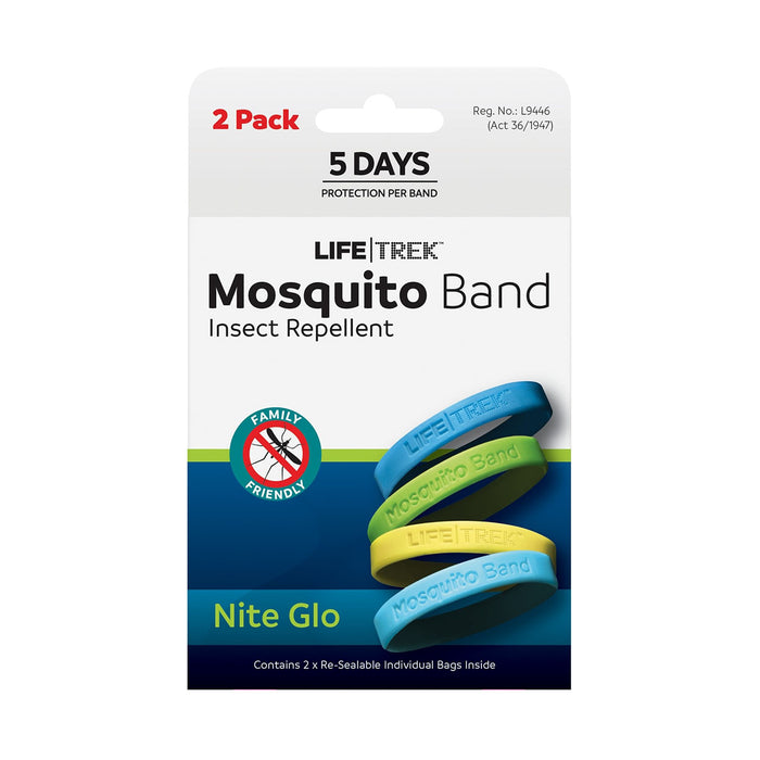 LifeTrek Mosquito Band Nite Glow 2 Pack