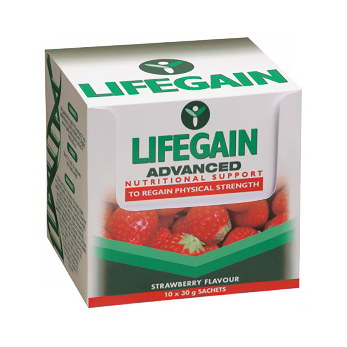 Lifegain Shake Sachets Strawberry 30g x 10 Sachets - Med365