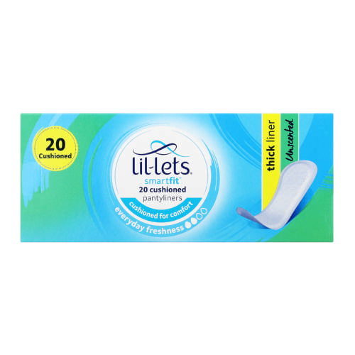 Lil-Lets Everyday Pantyliners Unscented 20 Pantyliners