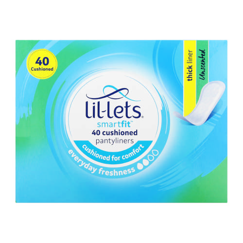 Lil-Lets Everyday Pantyliners Unscented 40 Pantyliners