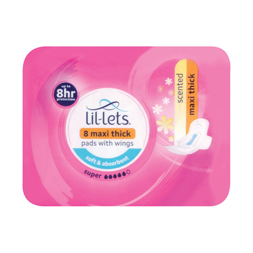 Lil-Lets Maxi Thick Pads Super Scented 8