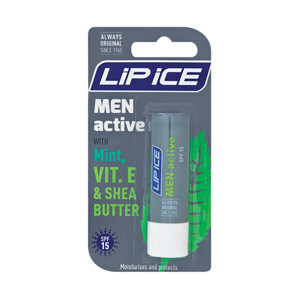 Lip Ice Lip Mens Active 4.5g Med365