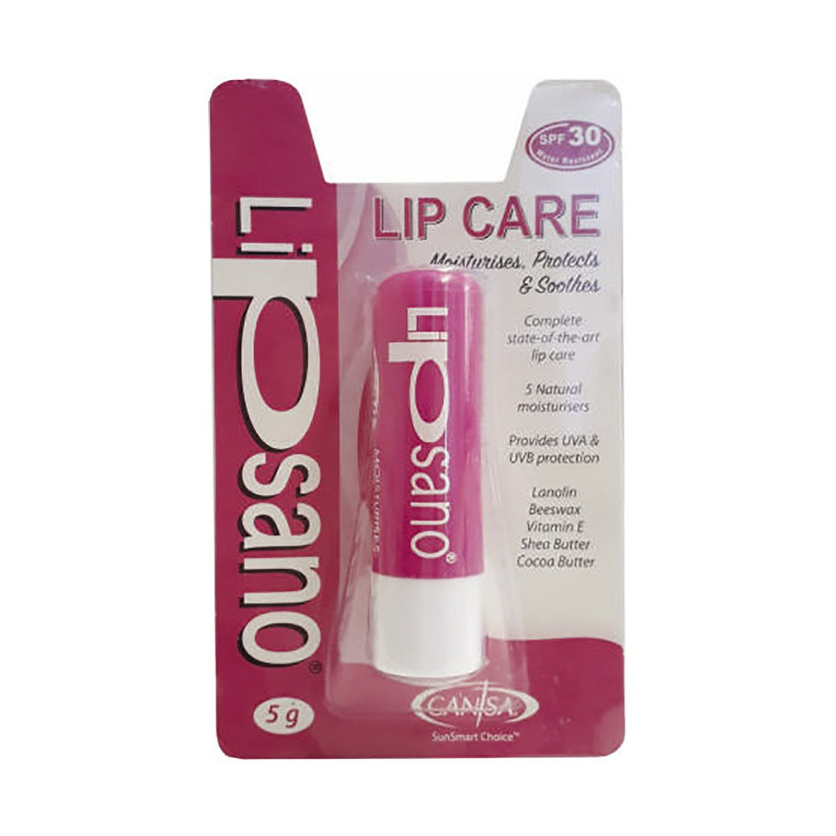 Lipsano Lip Care SPF30 Moisturises Protects Soothes Pink 5g - Med365