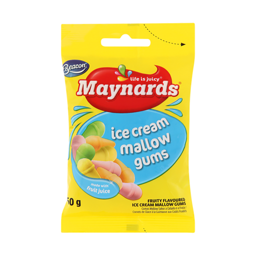 Maynards Ice Cream Mallow Gums 60g x 24 Packets