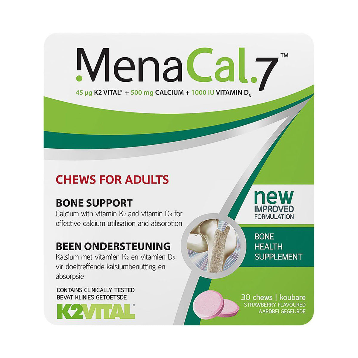 MenaCal 7 30 Chewable Tablets - Med365