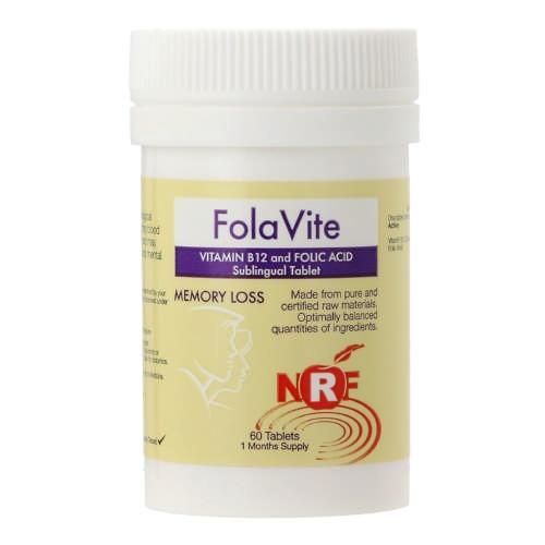 NRF Foodmatrix Folavite B12 60 Tablets