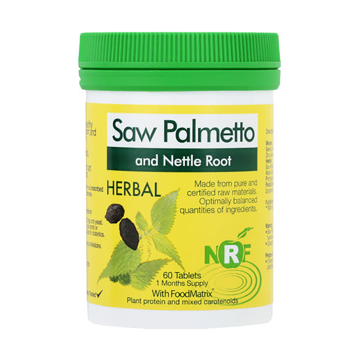 NRF Herbal Saw Palmetto 60 Tablets Med365