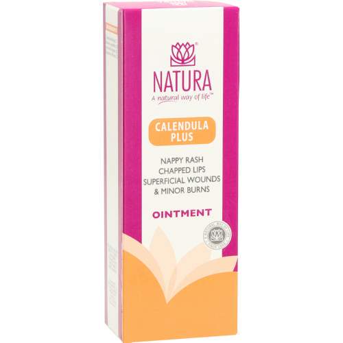 Natura Calendula Plus Nappy Rash, Chapped Lips, Superficial Wounds Ointment 50g