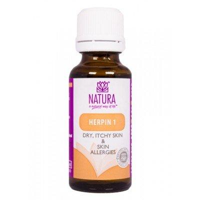 Natura Herpin 1 Dry, Itchy Skin & Skin Allergies Drops 25ml