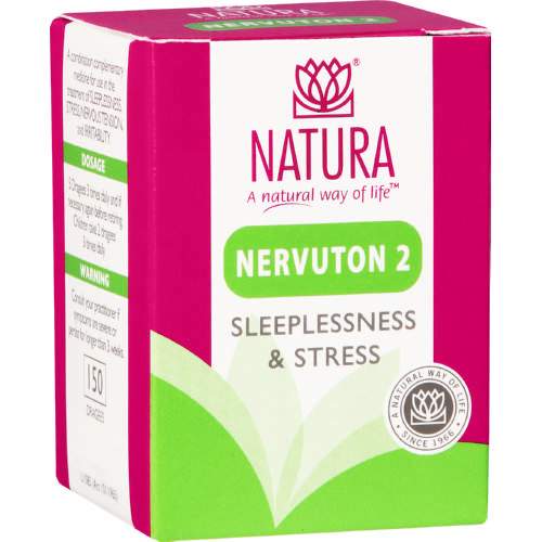 Natura Nervuton 2 Sleeplessness & Stress 150 Dragees