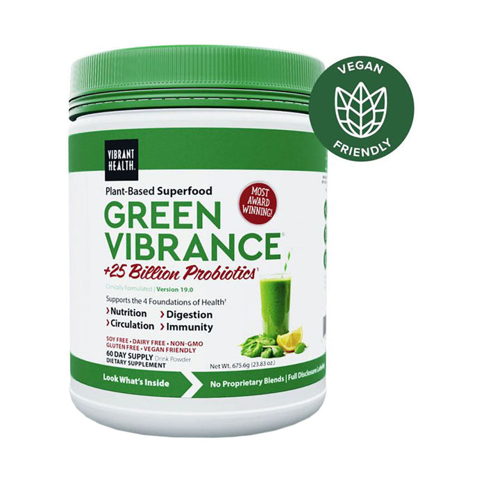 Natural Vibrance Green Vibrance Original - 60 day tub Powder 676g