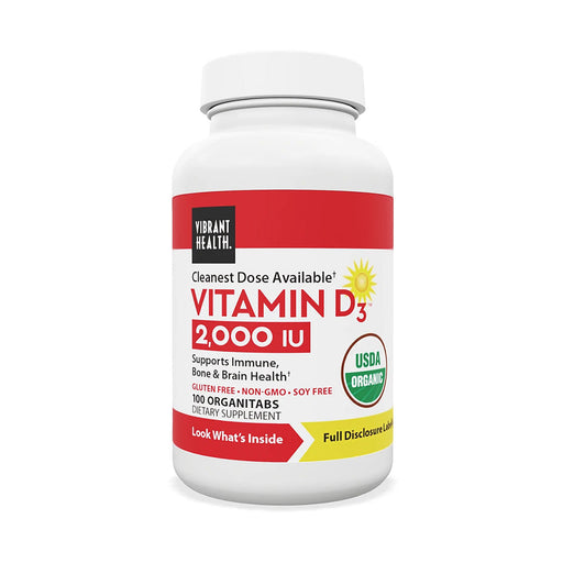Natural Vibrance Vitamin D3 - 2.000 i.u. 100 Tablets