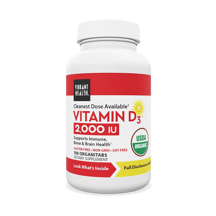 Natural Vibrance Vitamin D3 - 2.000 i.u. 100 Tablets
