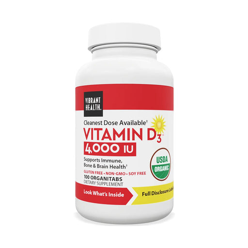 Natural Vibrance Vitamin D3 - 4.000 i.u. 100 Tablets