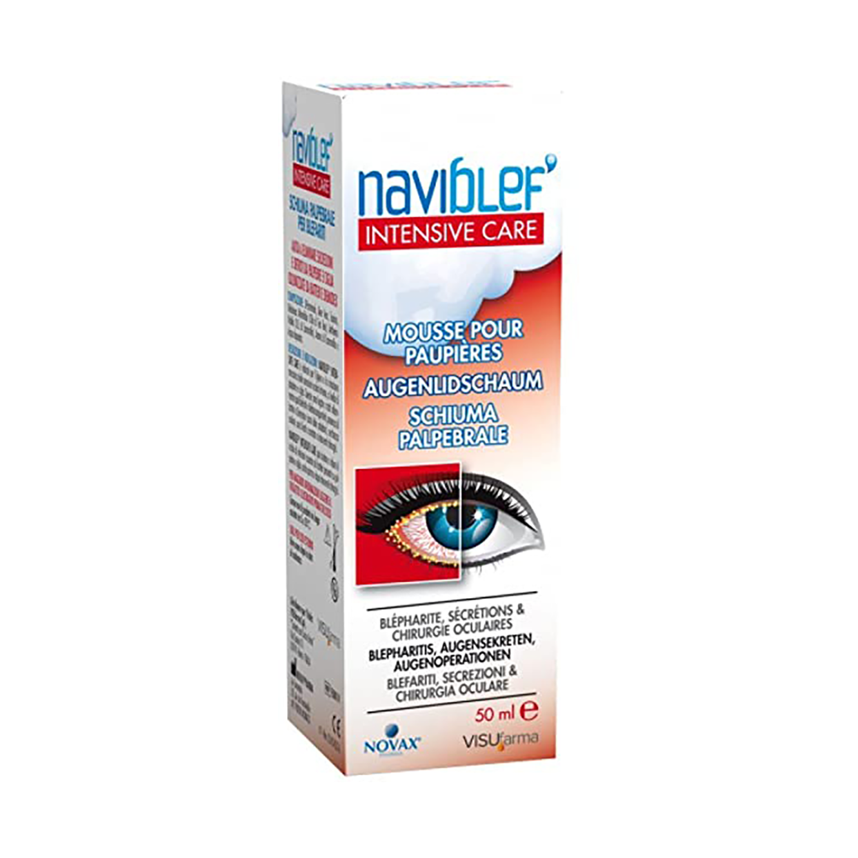 Naviblef Intensive Care Eyelid Foam 50ml - Med365