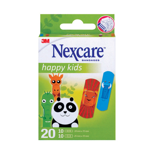 Nexcare Happy Kids Animals Bandages 20
