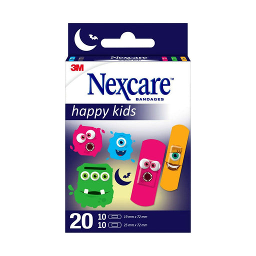 Nexcare Happy Kids Monsters Bandages 20