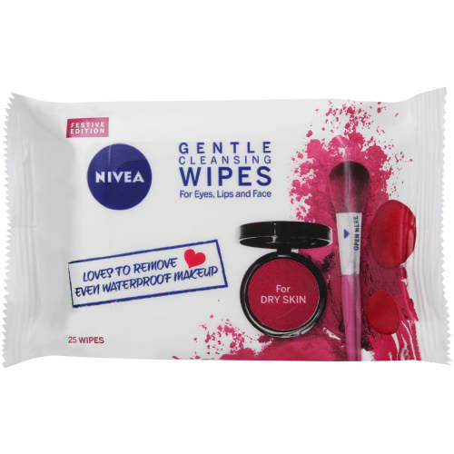 Nivea 3In1 Gentle Cleansing Facial Wipes 25 Med365