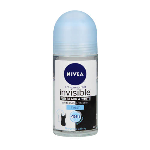 Nivea Anti-Perspirant Roll-on Invisible For Black & White Fresh 50ml