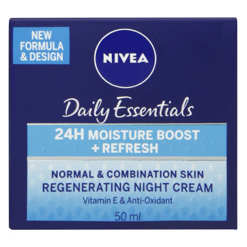 Nivea Daily Essentials Regenerating Night Cream Normal & Combination Skin 50ml