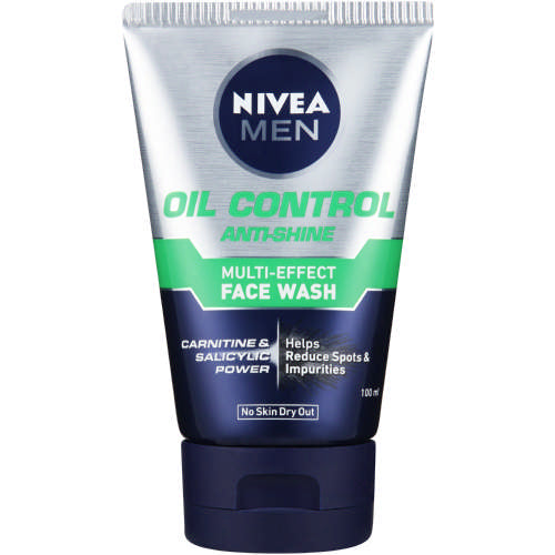 Nivea Men Oil Control Face Wash Moisturiser Multi-effect 100ml