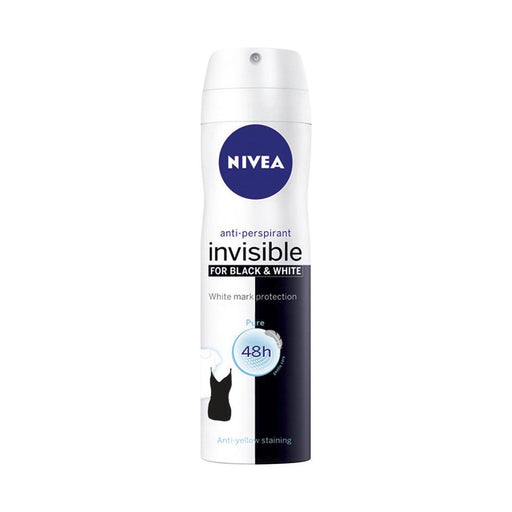 Nivea Anti-Perspirant Deodorant Invisible For Black & White Pure 150ml