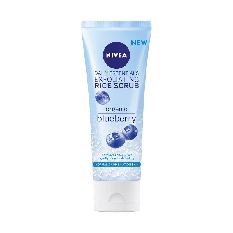 Nivea Daily Essentials Exfoliating Rice Scrub BlueBerry 75ml