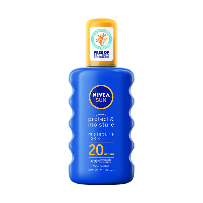 Nivea Sun Protect & Moisture Sun Spray SPF20 Sunscreen 200ml