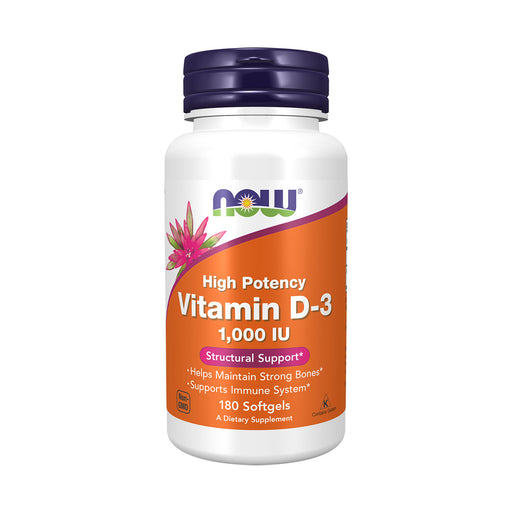 Now Vitamin D-3 1000iu 180 Softgels