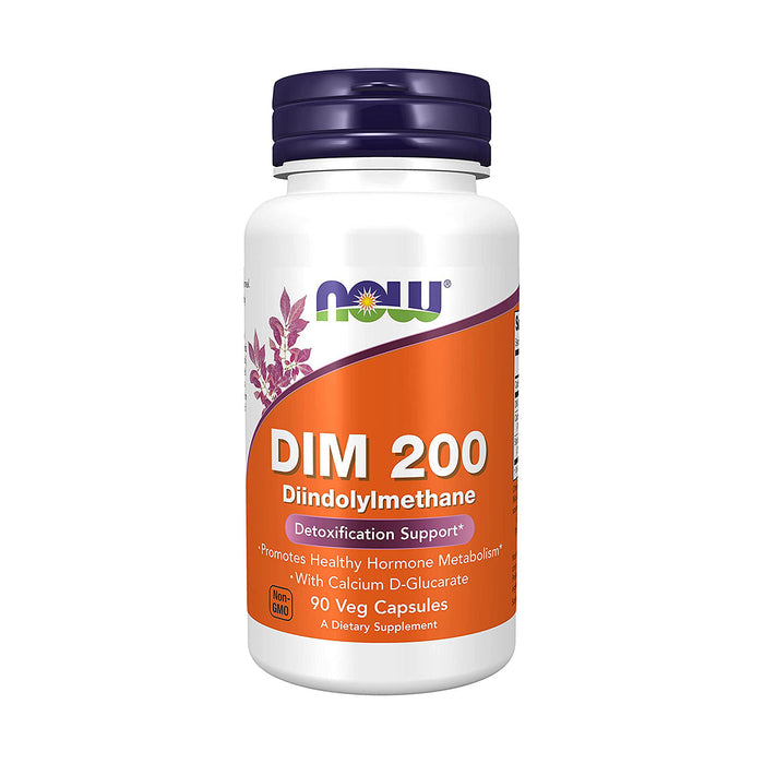 Now DIM 200 With Calcium D-Glucarate 90 Veggie Capsules