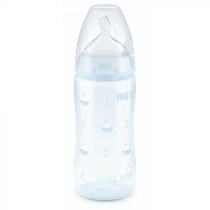 Nuk First Choice Bottle 300ml Silicone Teat Size1 Blue