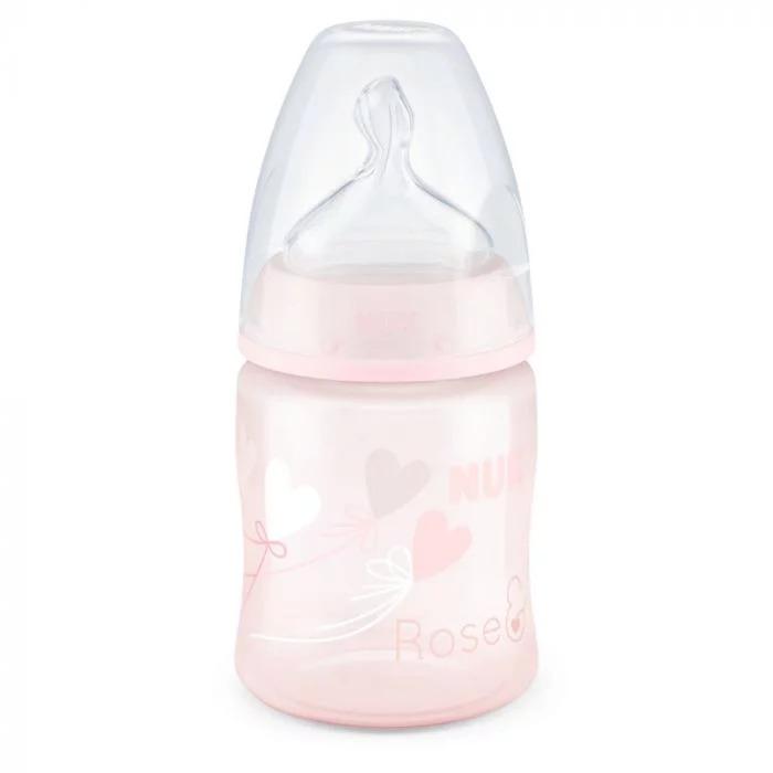 Nuk First Choice Bottle Silicone Teat Size 1 150ml Assorted Prints