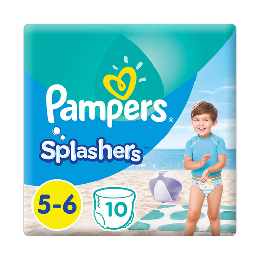 Pampers Splasher Disposable Swim Pants Size 5-6 10 Pants