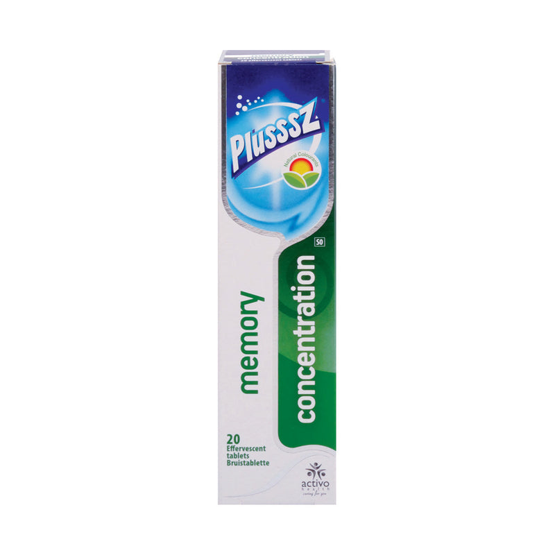 Plusssz Memory Concentration 20 Effervescent Tabs