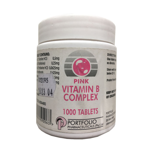 Portfolio Pharmacy Vitamin B Complex Pink 1000 Tablets