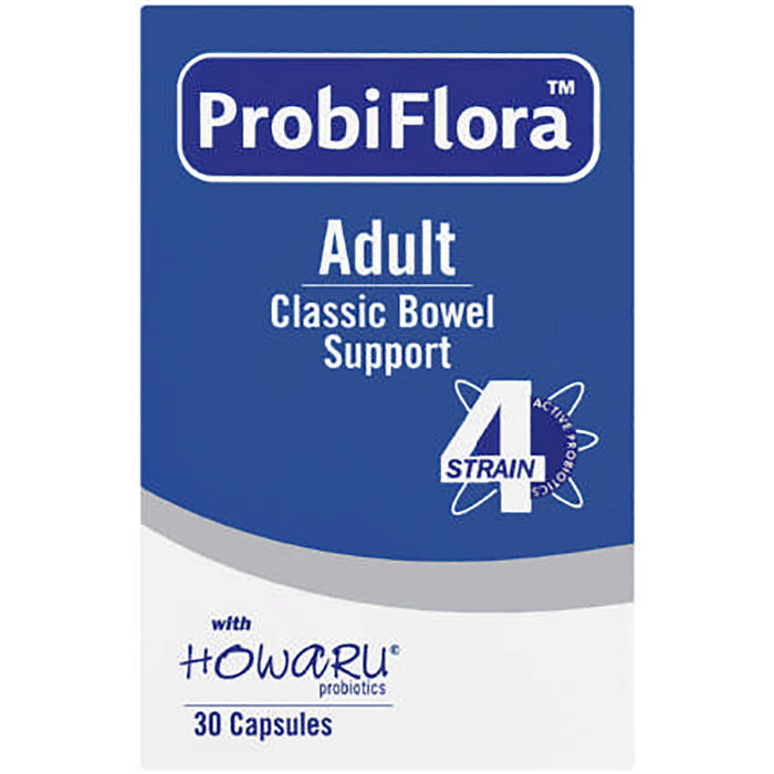 ProbiFlora Adult Classic Bowel Support 4 Strain Probiotic 30 Capsules